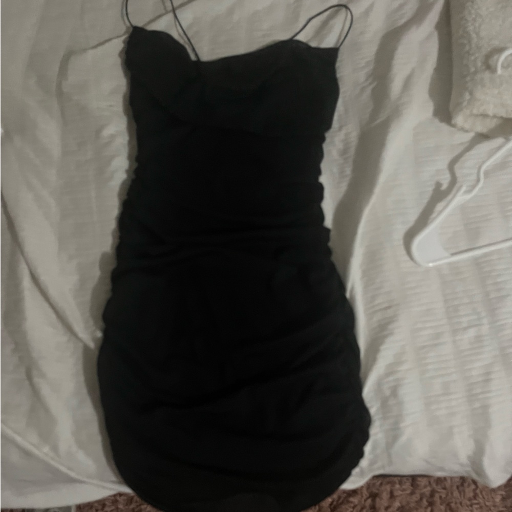 Garage black mini dress backless